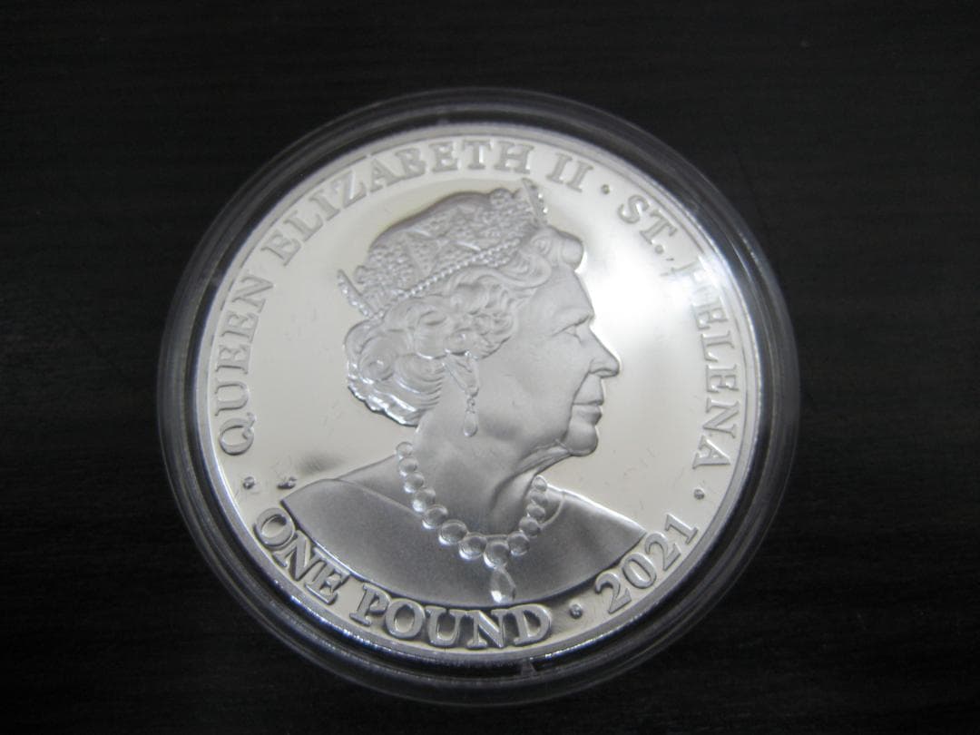 セントヘレナ 勝利の女神 1オンス 1ポンド ゴールドプレート プルーフ銀貨