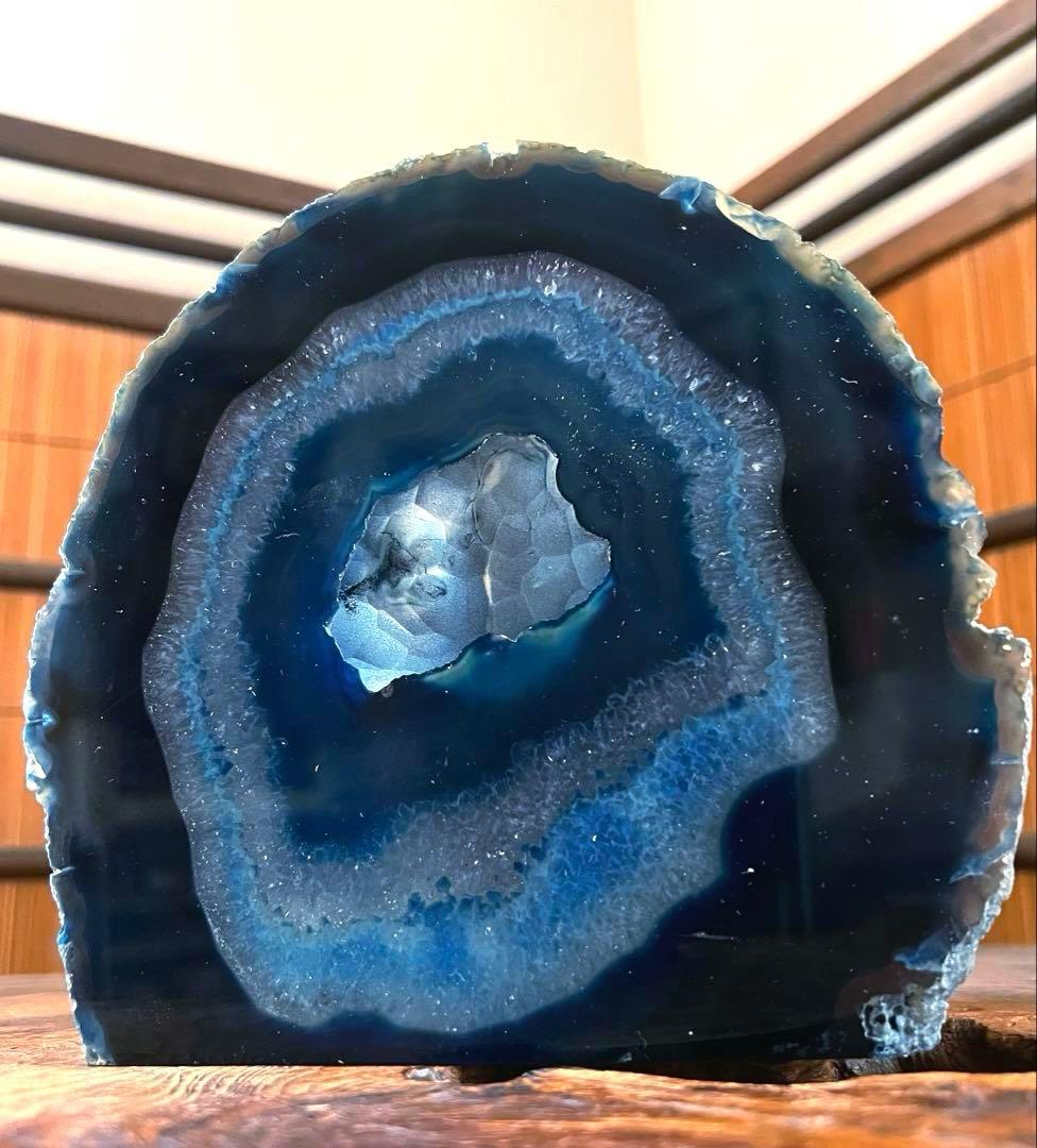 天然石 瑪瑙 ブルー メノウ 観賞石