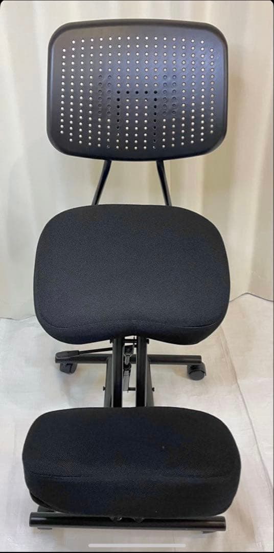 【美品】バランスチェア　背もたれ付き　SANWA SUPPLY サンワサプライ