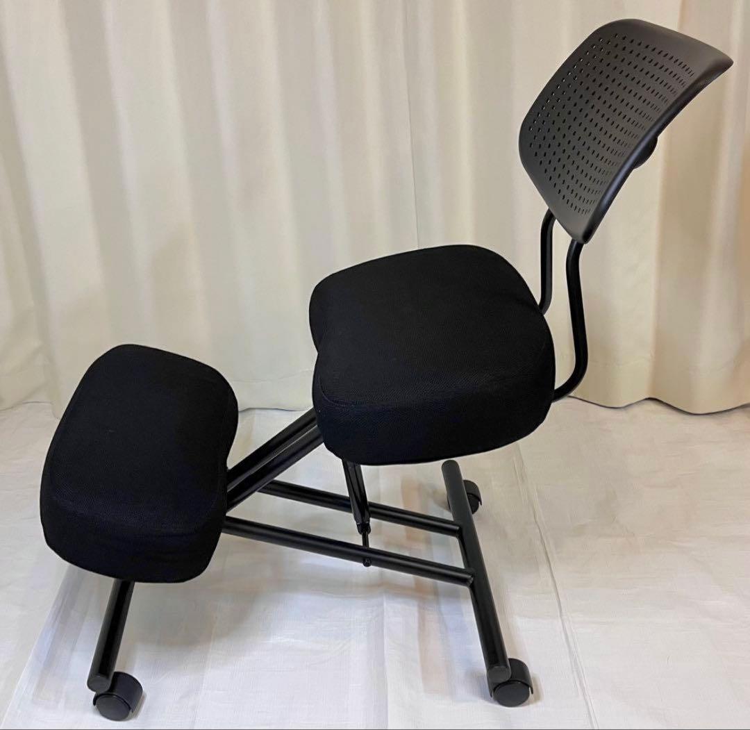 【美品】バランスチェア　背もたれ付き　SANWA SUPPLY サンワサプライ