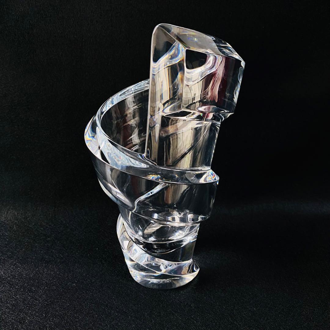 【未使用】バカラ フラワーベース スパイラル Sサイズ 花瓶 インテリア