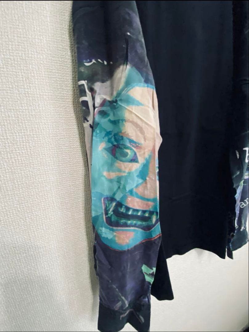 【即完売品】Yohji Yamamoto 袖切り替え 般若カットソー