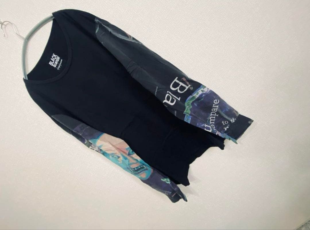 【即完売品】Yohji Yamamoto 袖切り替え 般若カットソー