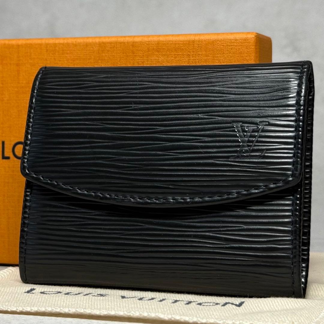 最高峰 激レア ルイヴィトン エピ ノワール ポルトモネサーンプル ケース