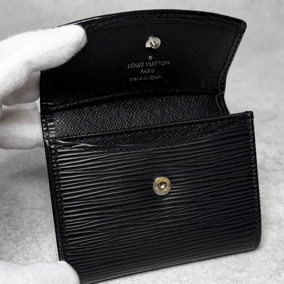 最高峰 激レア ルイヴィトン エピ ノワール ポルトモネサーンプル ケース
