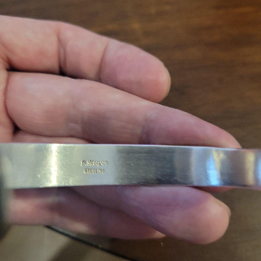 ナバホ族 Bruce Morgan スタンプワーク バングル