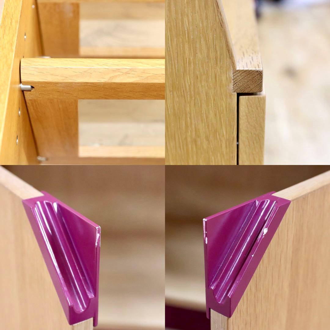 GMFS242A○オーク材 北欧スタイル 陳列棚 店舗什器 ラック 飾り棚 シン