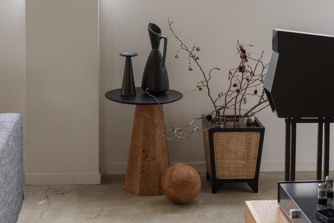 プランターカバー ラタン 木製 室内 おしゃれ 足付き GUY-924 N01