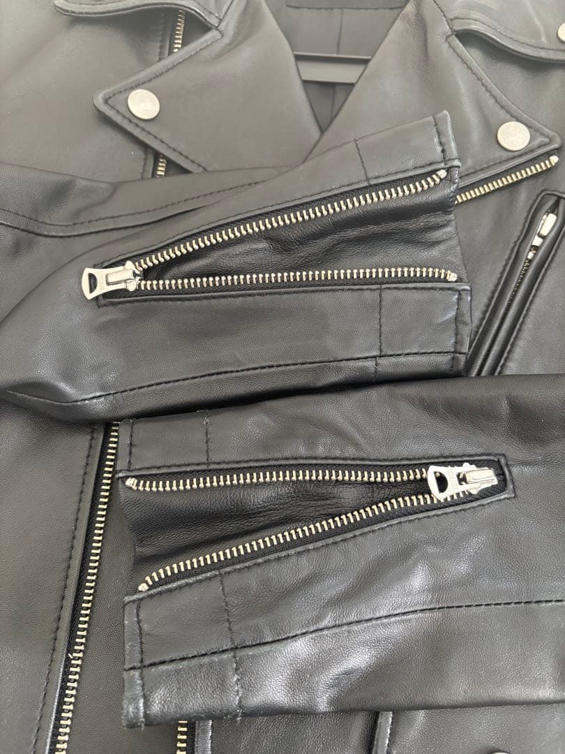 年末セール！Urban Research ブラック ダブルライダースジャケット