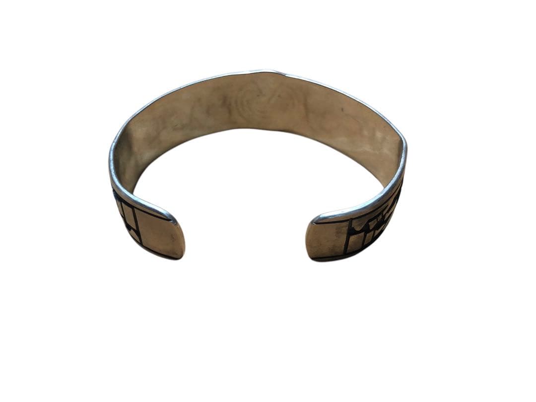 ホピ族 オーバーレイ バングル セット インディアンジュエリー