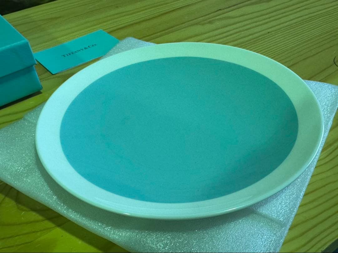 G1736 ティファニー カラーブロック デザートプレート 2枚セット 皿