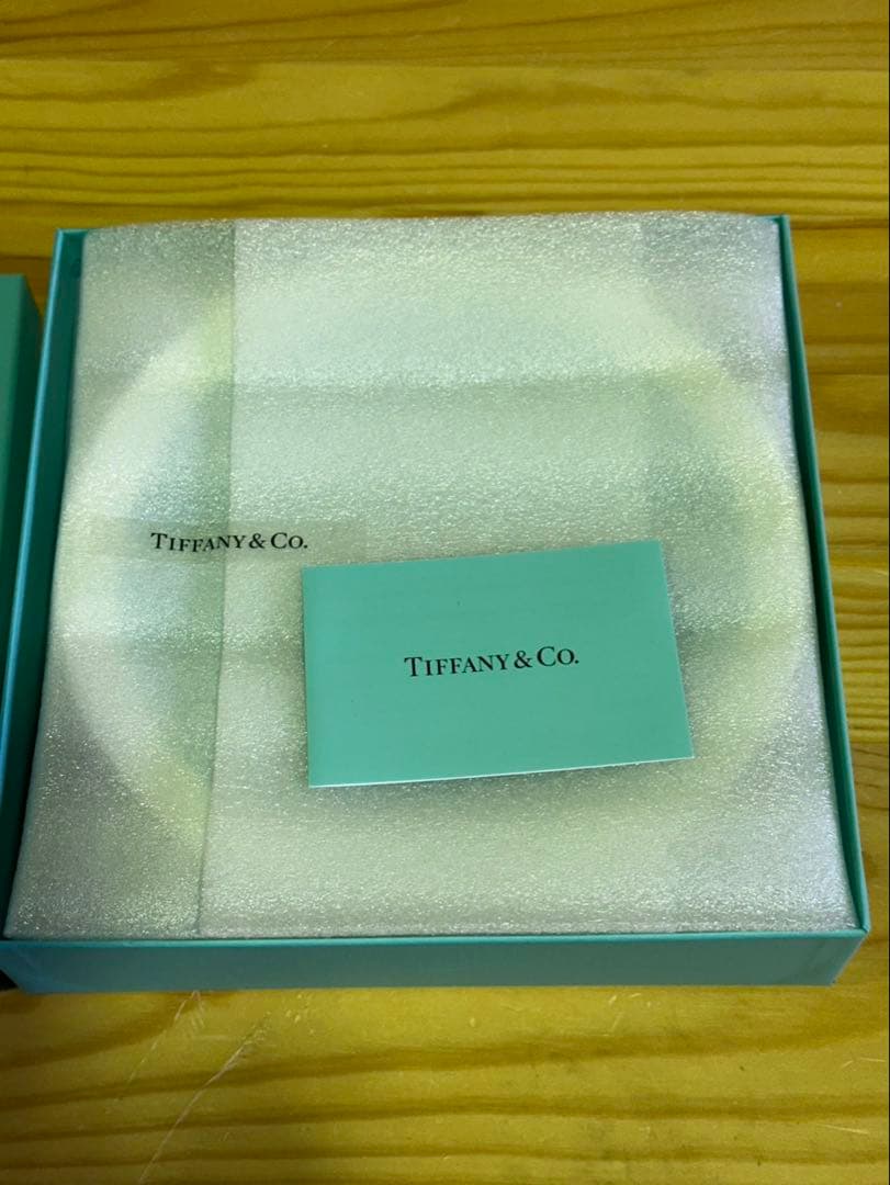 G1736 ティファニー カラーブロック デザートプレート 2枚セット 皿