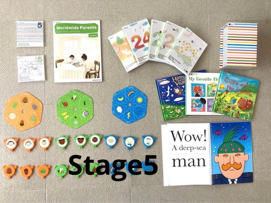 値下げ　ワールドワイドキッズ　WWK Stage1-6 ほぼフルセット