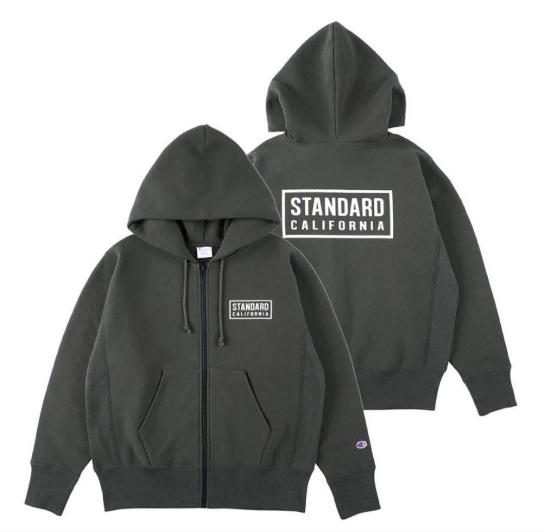 スタンダードカリフォルニア チャンピオン　リバースウィーブ　ジップフードパーカー