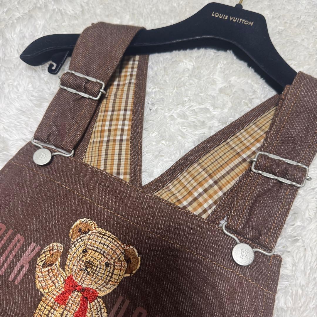 極上美品 PINK HOUSE ヴィンテージ デニム ジャンパースカート