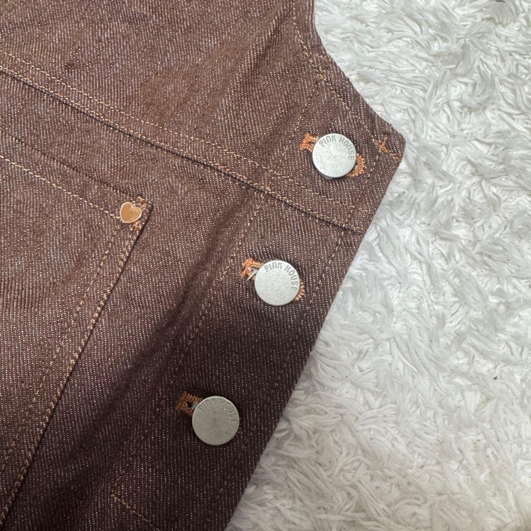 極上美品 PINK HOUSE ヴィンテージ デニム ジャンパースカート