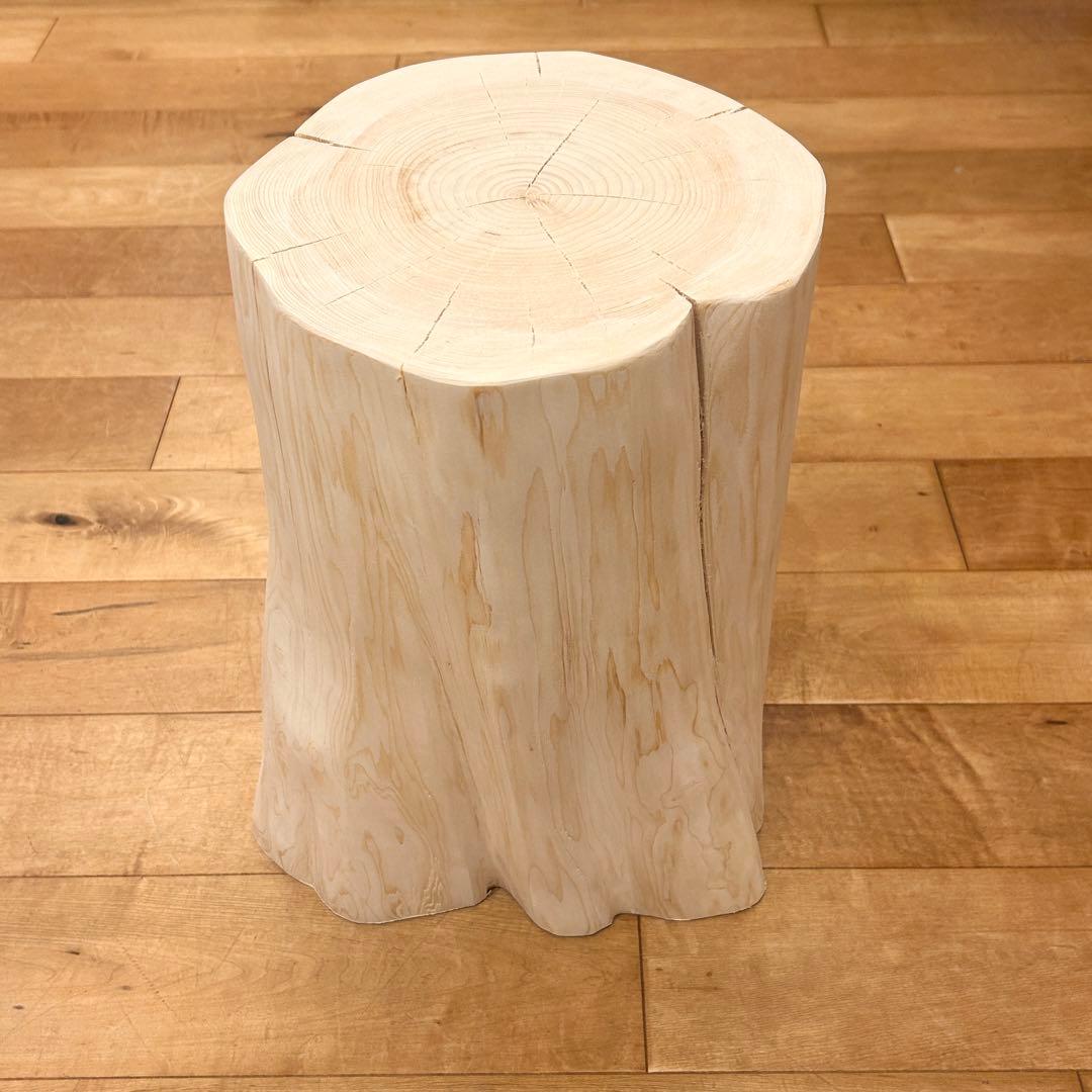 檜　丸太　椅子　切り株　スツール　No.1233