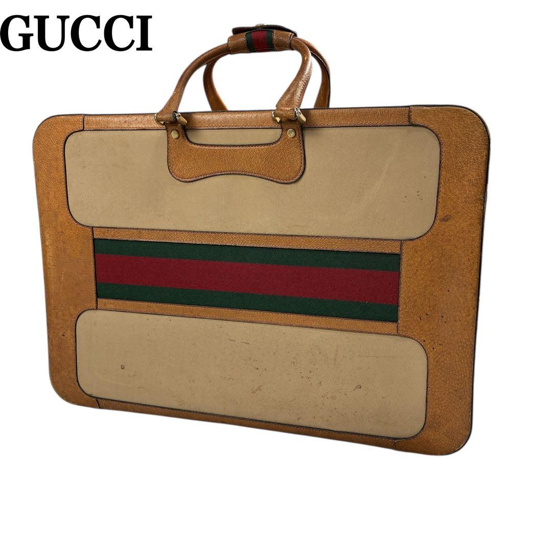 超希少✨GUCCIグッチ アンティーク トランクケースト シェリーライン