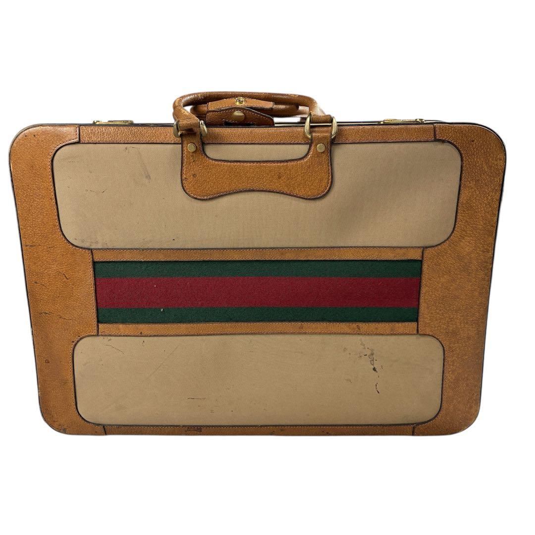 超希少✨GUCCIグッチ アンティーク トランクケースト シェリーライン