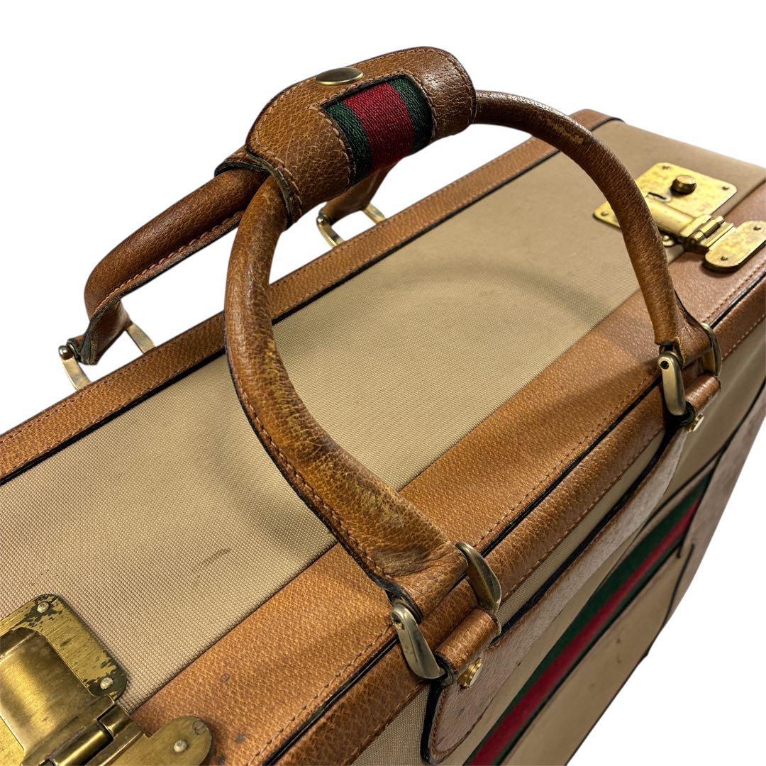 超希少✨GUCCIグッチ アンティーク トランクケースト シェリーライン