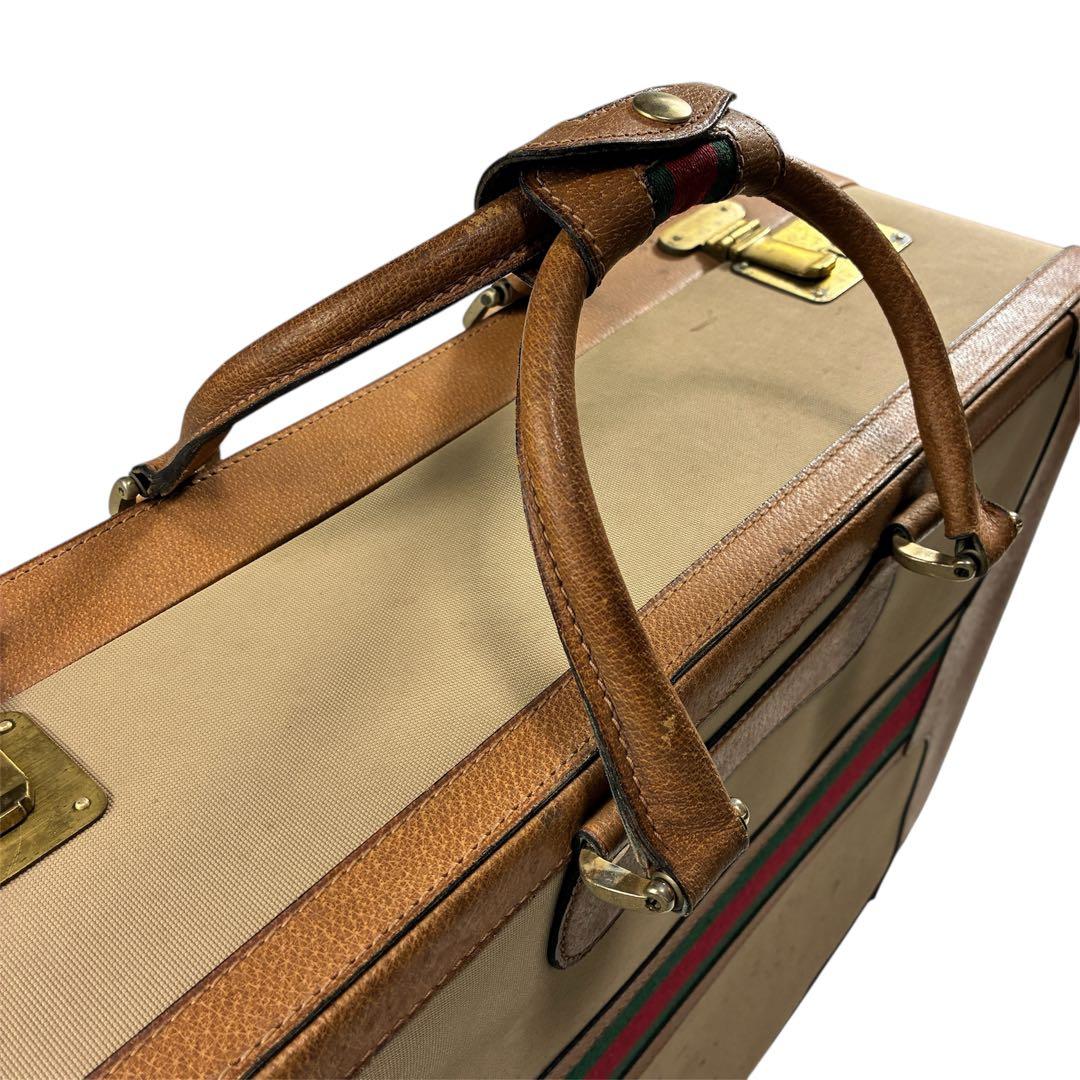 超希少✨GUCCIグッチ アンティーク トランクケースト シェリーライン