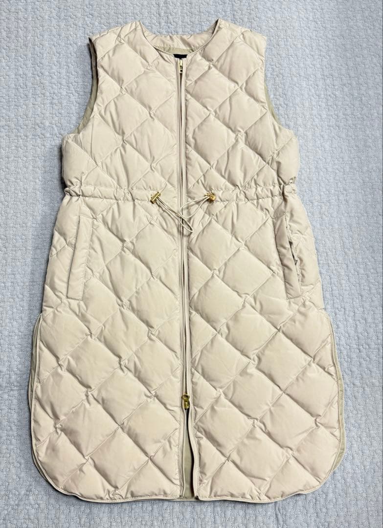 極美品✿UNFILO TION キルティングダウンジレ　M ベージュ