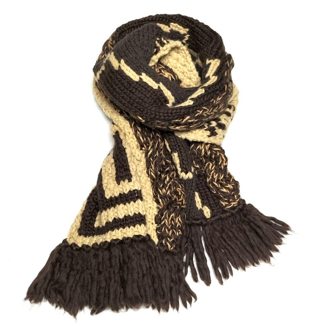 新品 KAPITAL 手編みマフラー キャピタル Kountry カウチン 縮絨