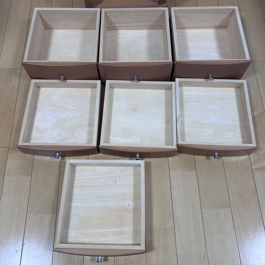 モダンチェスト　7段　ミッドセンチュリー　サイドボード　スリムチェスト　丸脚