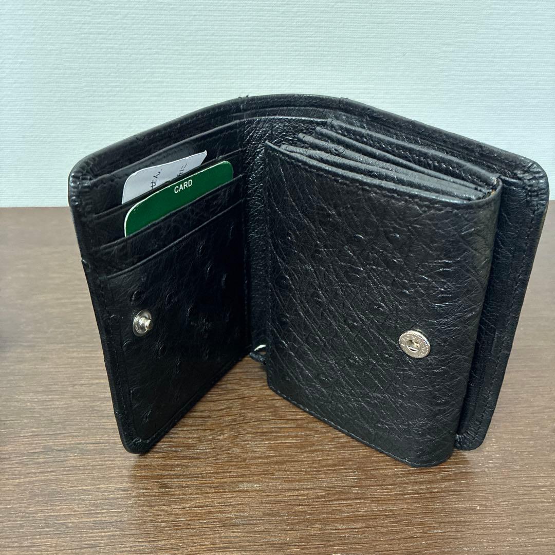 OSTRICH オーストリッチ　二つ折り財布　未使用保管品