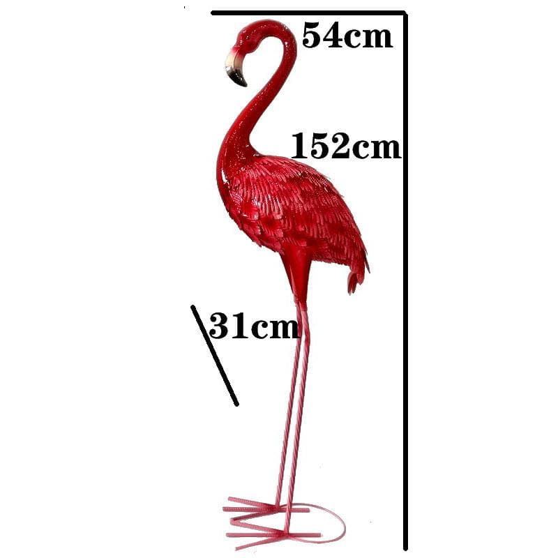 大型 全長152cm フラミンゴ 鳥 おしゃれ 屋外 庭 ガーデニング 雑貨