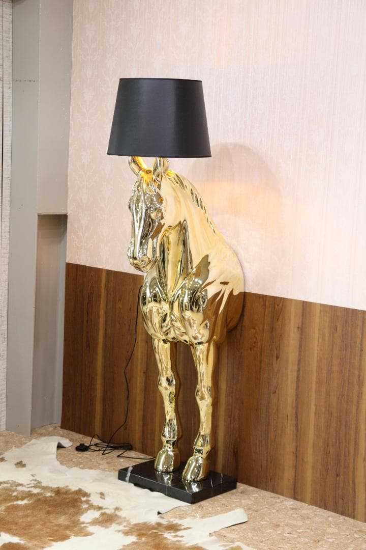 フロアスタンド ホースライト ゴールド 1灯 ランプ 照明