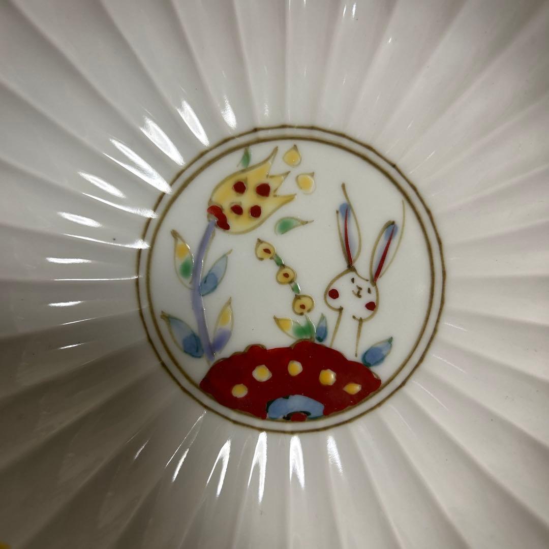 作家　陶芸作家　空萌工房 うさぎ 田口紀美子　菊割鉢