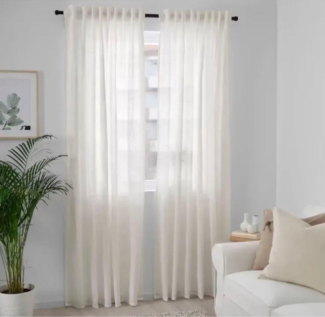 DYTÅG ディトーグカーテン1組, ホワイト, 3点セット