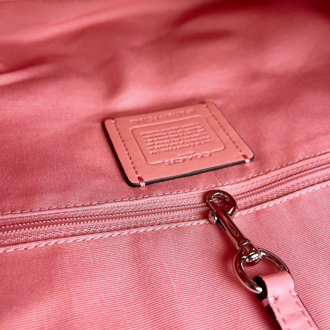 極美品☆COACHコーチ トートバッグ シグネチャー ベージュ 大容量