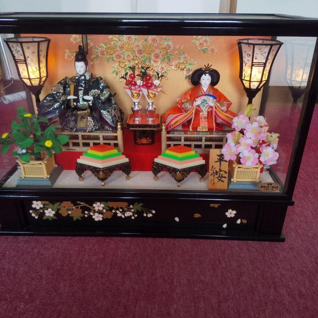 特選オルゴール付雛人形ケース入り