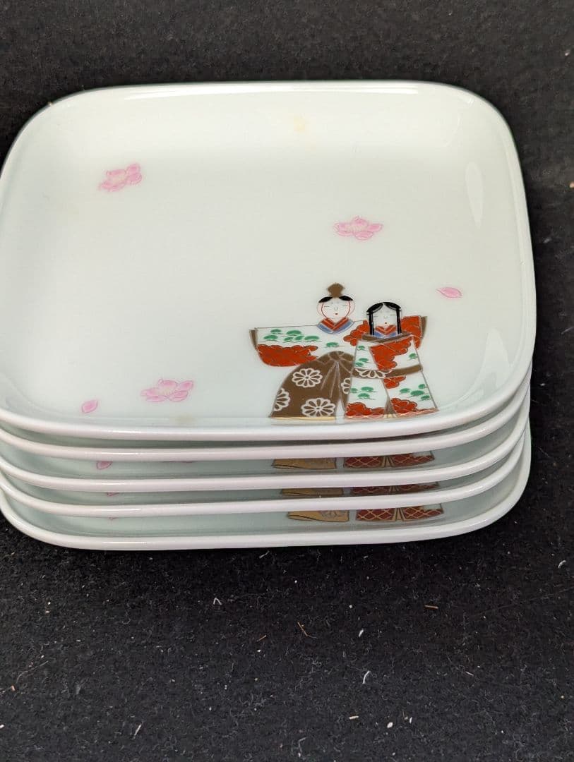 深川製磁 夫婦雛 赤絵工房