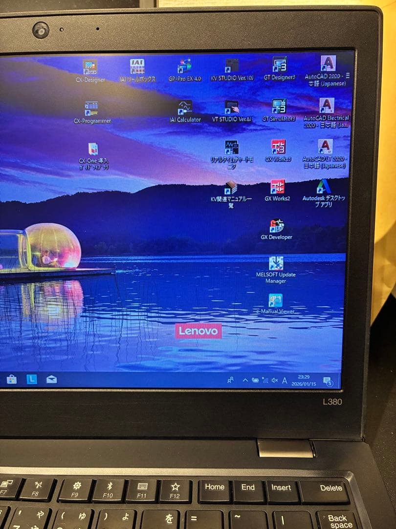 ThinkPad L380AutoCAD PLCソフト多数インストール済み