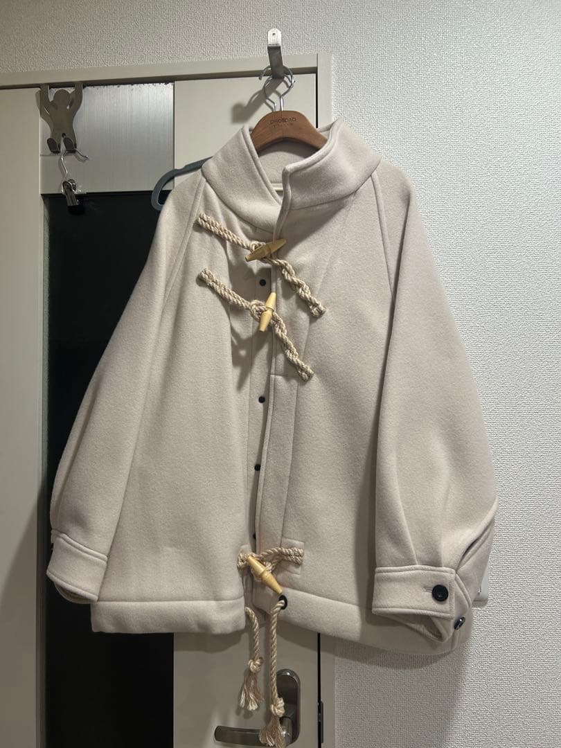 ジャケット・アウター HYKE DOUBLE FACE DUFFEL JACKET