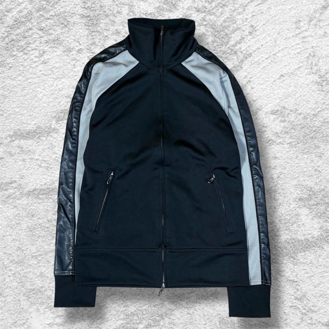 トップス 5351POUR LES HOMMES leather track jacket