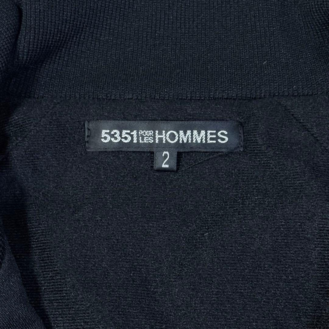 トップス 5351POUR LES HOMMES leather track jacket