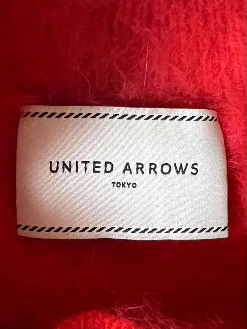 united arrows フォックスカシミヤパフハーフスリーブニット