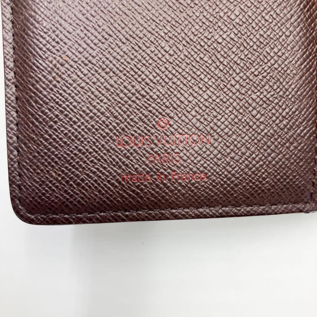 美品✨新型★ルイヴィトン ヴィエノワ ダミエ 二つ折り　ブラウン