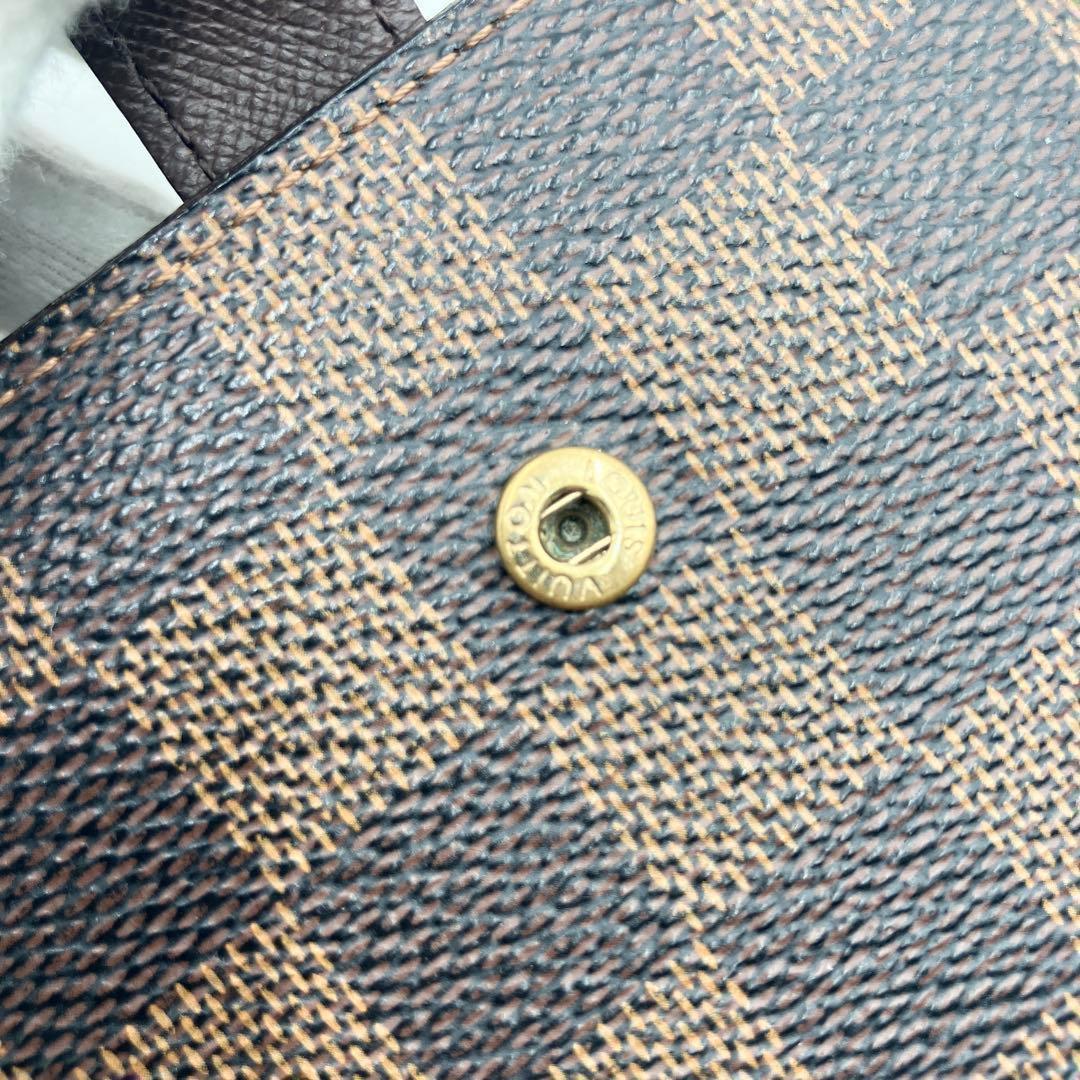 美品✨新型★ルイヴィトン ヴィエノワ ダミエ 二つ折り　ブラウン