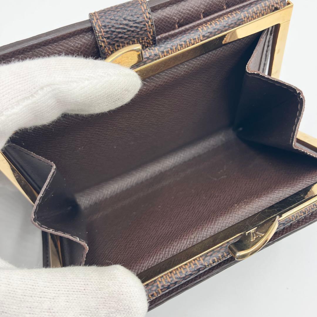 美品✨新型★ルイヴィトン ヴィエノワ ダミエ 二つ折り　ブラウン