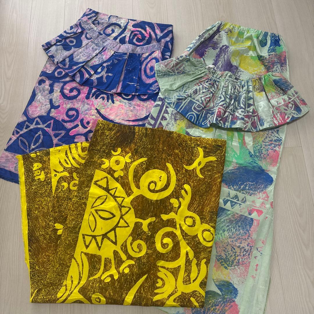 タヒチアンダンス衣装 3点セットTahiti Art Maohi