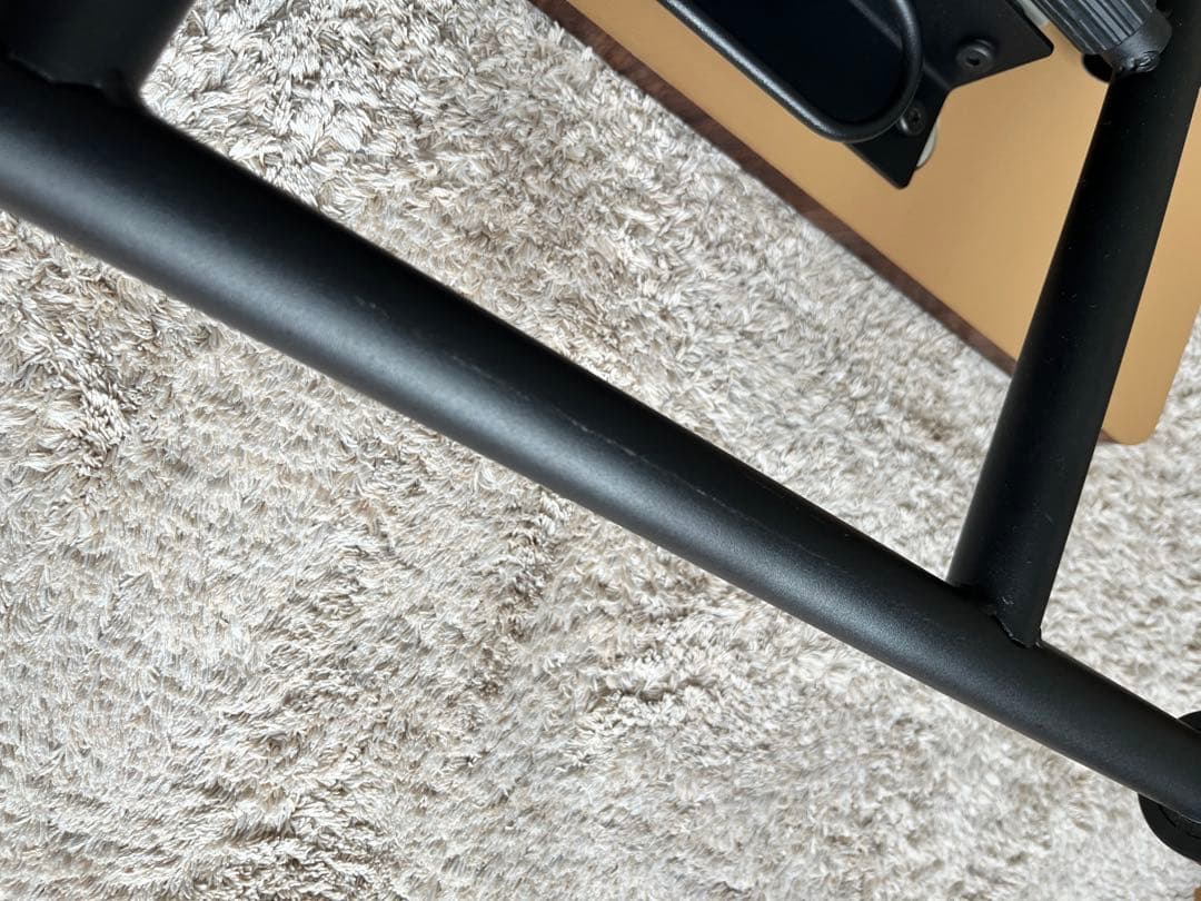 昇降式　折りたたみテーブル ダークブラウン