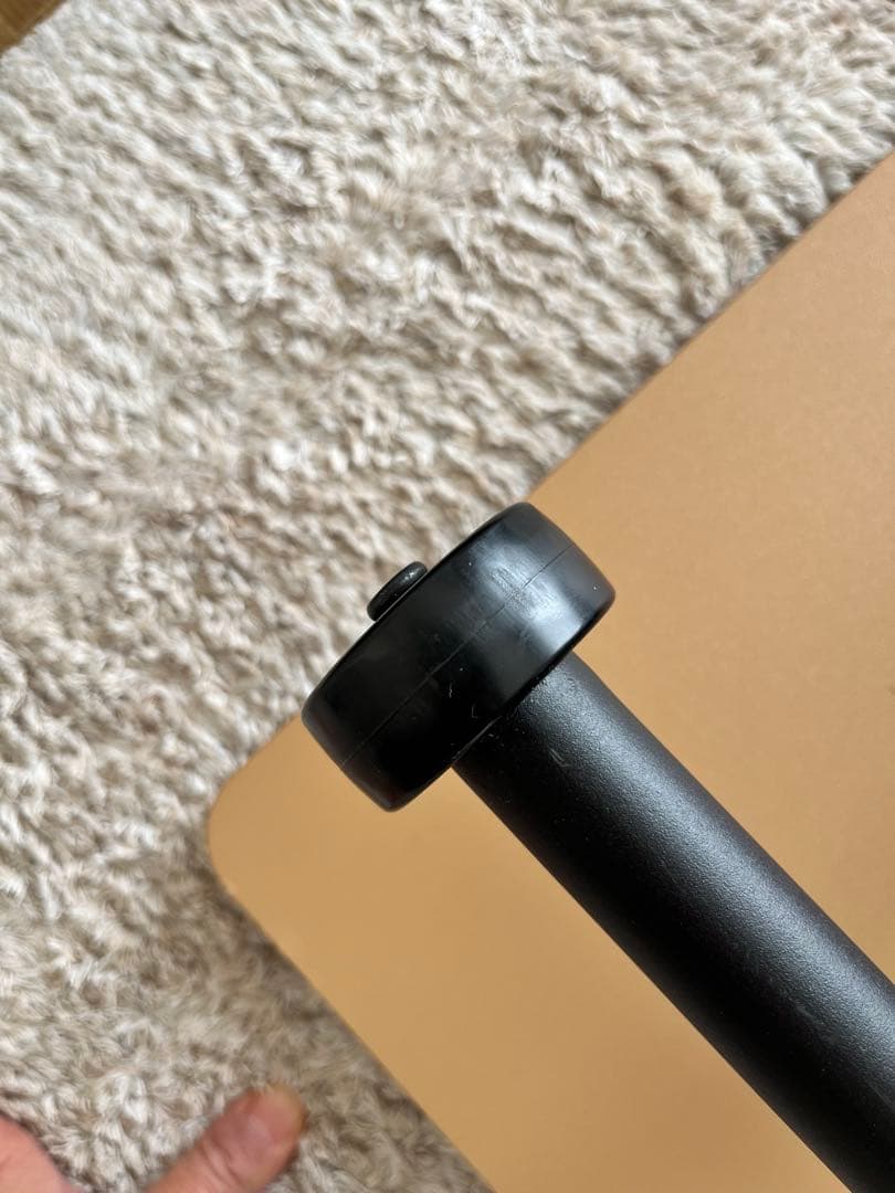 昇降式　折りたたみテーブル ダークブラウン