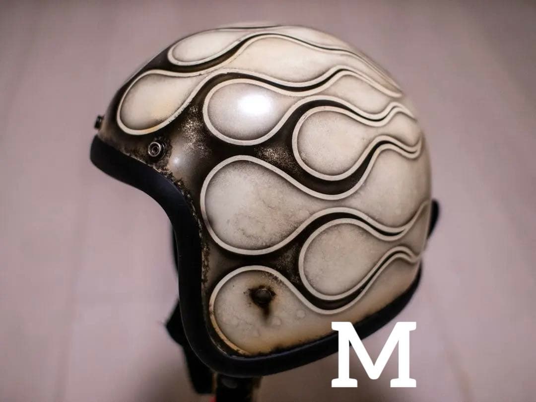 M 極小帽体　500tx スモールジェット　アイボリーエイジング黒フレア