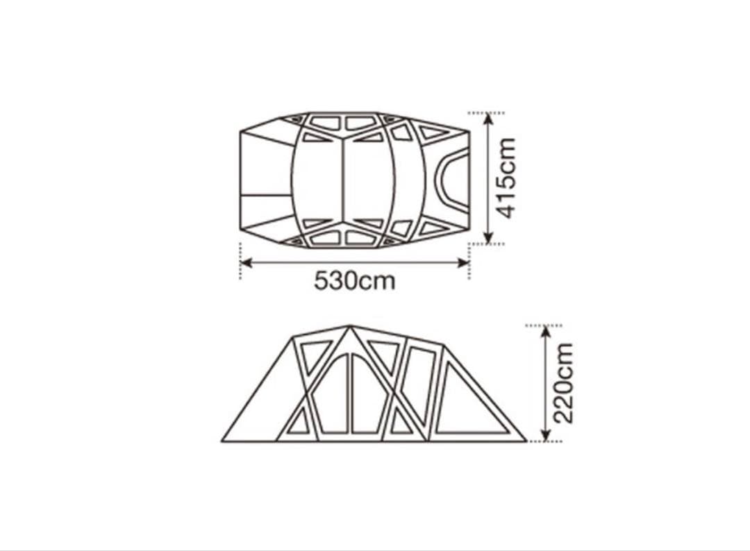 スノーピーク リビングシェルロングプロ TP-660 シールドルーフ付き