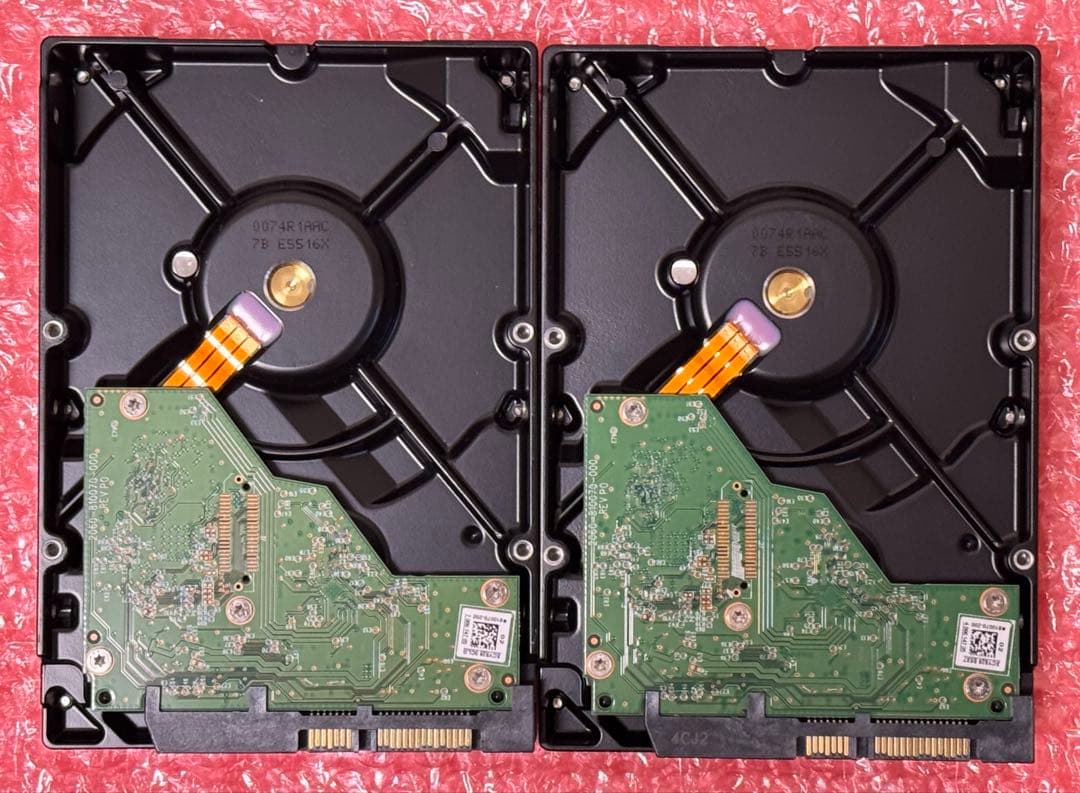 送料無料★使用147時間&148時間★2TBの2個セット★WD Red Plus